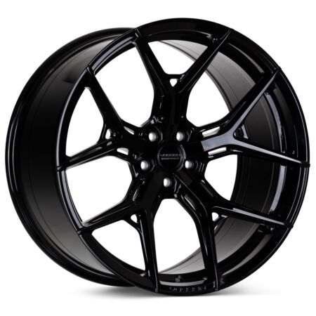 Vossen Wheel HF5 21X9 5x120 Flat Concave Profile ET30 CB72.56 Gloss Black - Image 1