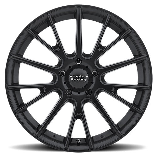 American Racing AR904, 16X7, 5X112, ET40, CB72.56, SATIN BLACK AR90467056740 - Image 1
