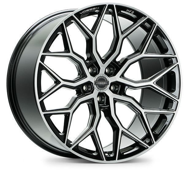 Vossen Wheel HF2 22X10.5 5x112 Super Deep Concave Profile ET8 CB66.5 Gloss Black - Image 1
