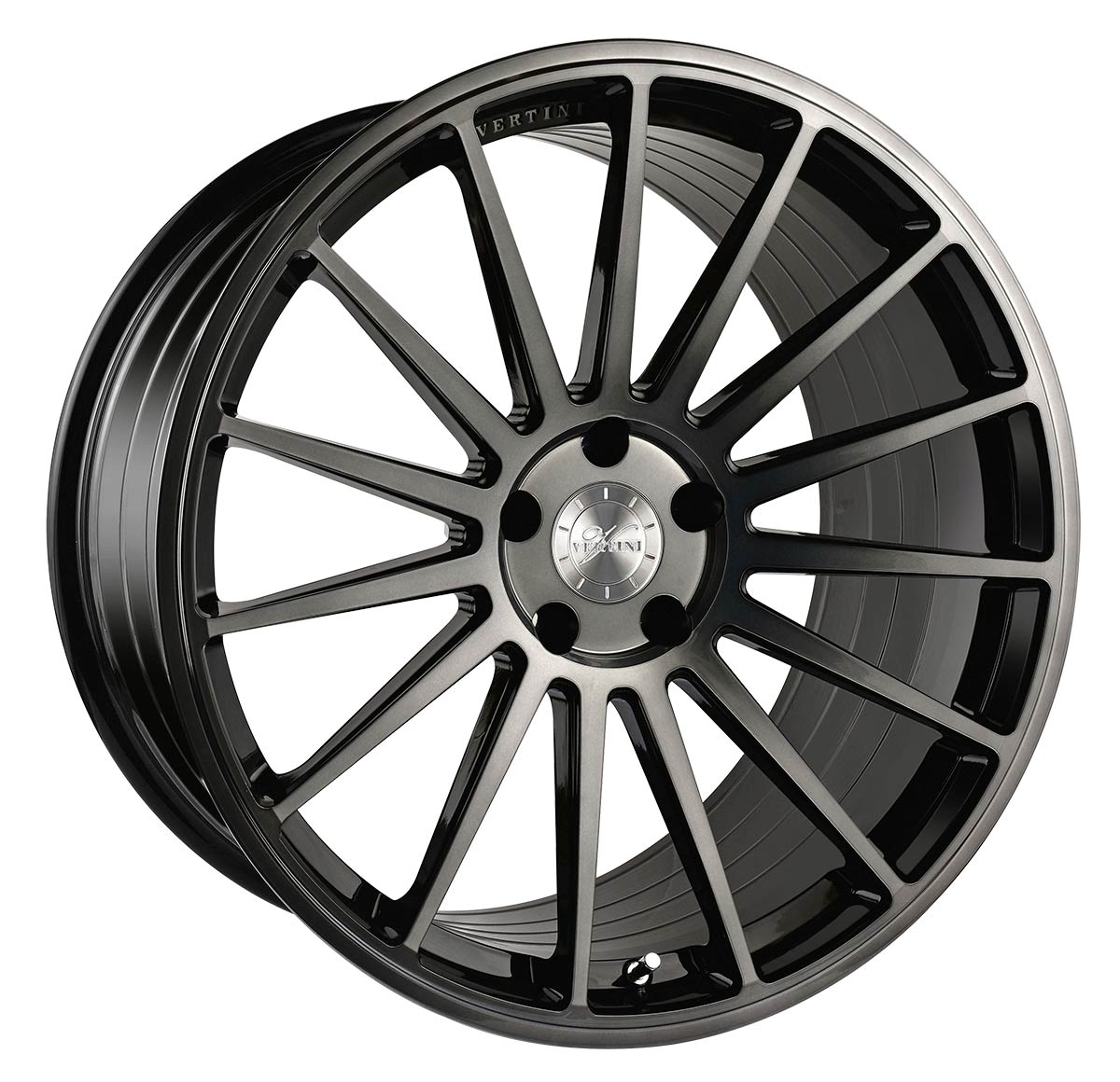 Vertini RFS2.3, Flat Concave Profile Profile, 19X8.5, 5x100 to 5x132, ET15 to 45, CB54.1 to 84.1, DUAL BLACK - Image 1