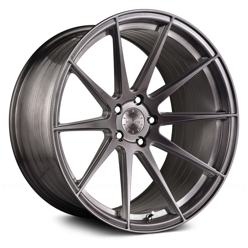 Vertini RFS1.3, Deep Concave Profile Profile, 20X10, 5x100 to 5x132, ET-6 to 42, CB54.1 to 84.1, Brush Titanium - Image 1