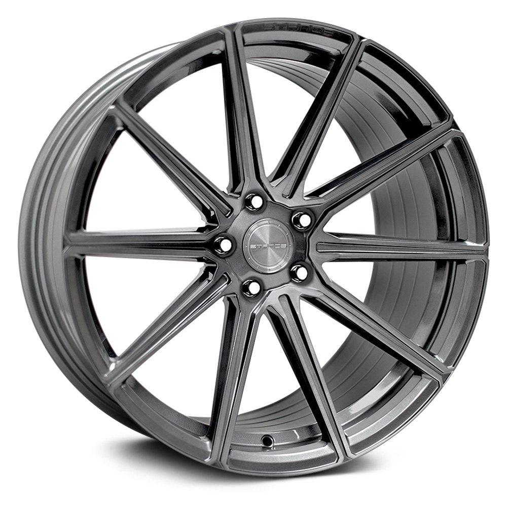Stance SF09, Flat Concave Profile Profile, 20X9, 5x100 to 5x132, ET15 to 45, CB54.1 to 84.1, Brushed Dual Gunmetal - Image 1
