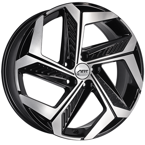 ART Replica - REPLICA 222 - 19x7.5 - 5x114.3 - 50 - 67.1 - Gloss Black - Machined Face - Image 1
