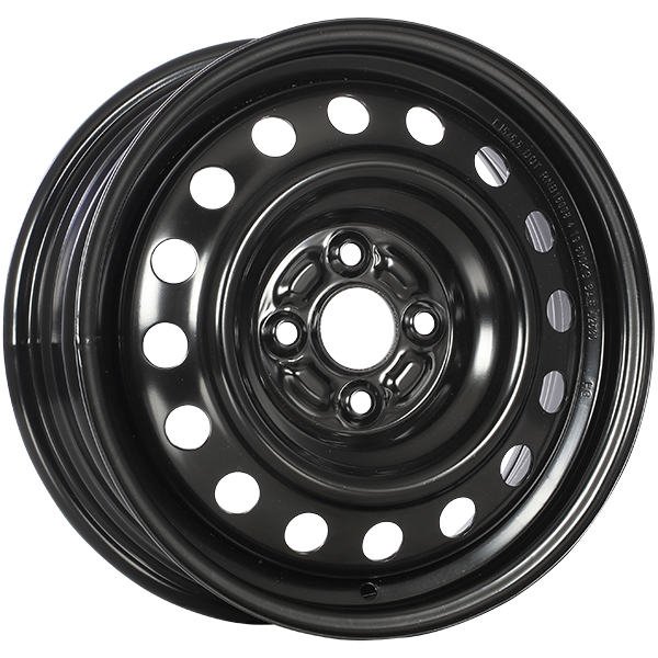 RNB - STEEL WHEEL - 15x6.0 - 4x100 - 45 - 54.1 - Black E-Coating - Image 1