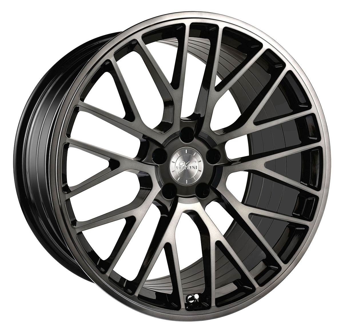 Vertini RFS2.4, Deep Concave Profile Profile, 19X9.5, 5x100 to 5x132, ET15 to 40, CB54.1 to 84.1, DUAL BLACK - Image 1
