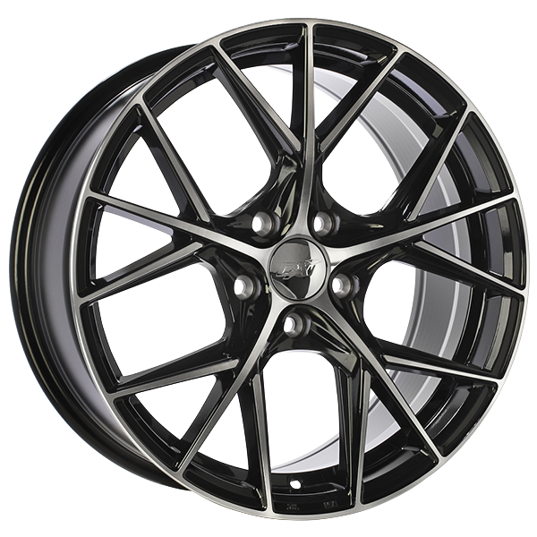 DAI Wheels - A-SPEC - 14x6.0 - 4x100 - 35 - 73.1 - Gloss Black - Machined Face - Image 1