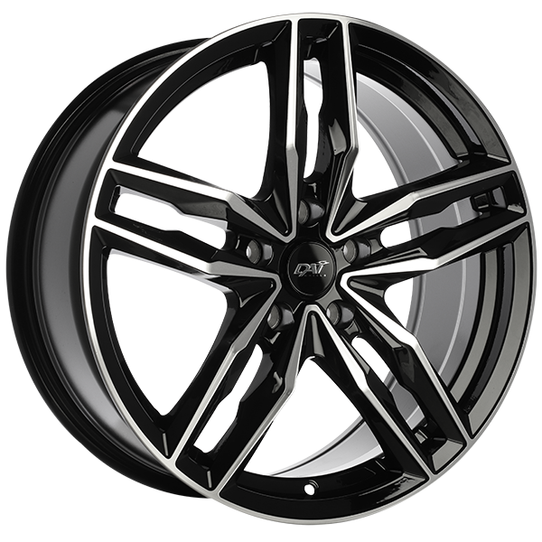 DAI Wheels - MODA - 15x6.5 - 4x100 - 40 - 73.1 - Gloss Black - Machined Face - Image 1