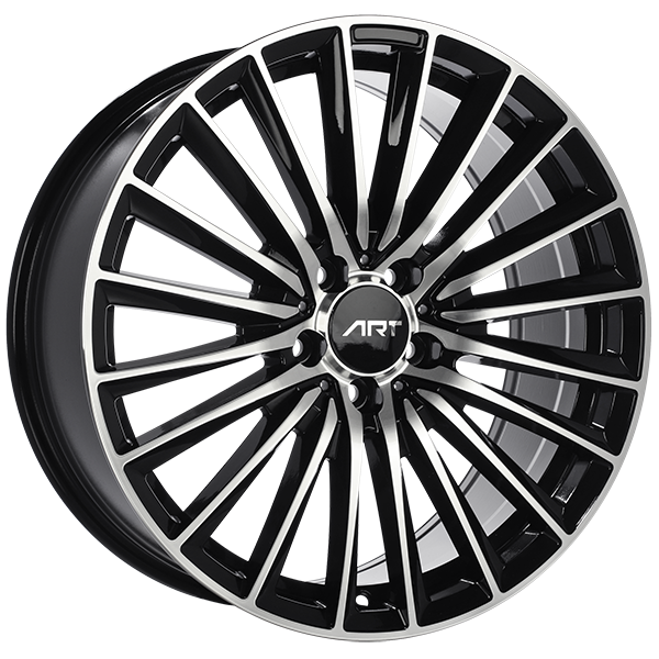 ART Replica - REPLICA 277 - 19x8.0 - 5x112 - 35 - 66.6 - Gloss Black - Machined Face - Image 1