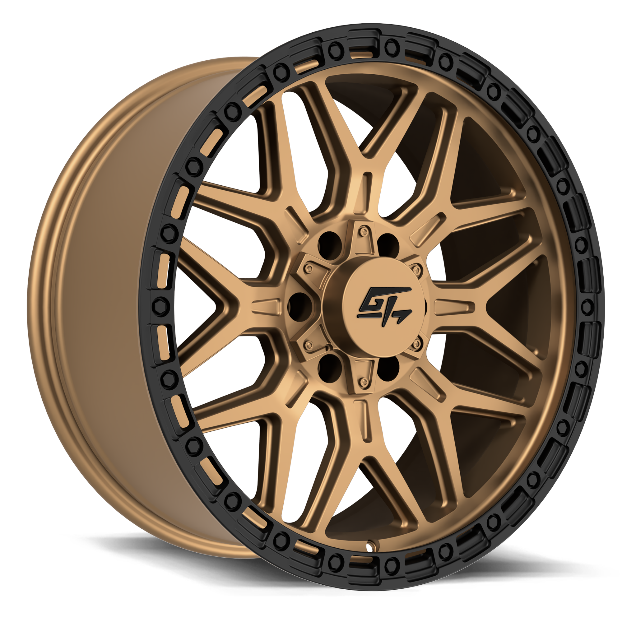GT Offroad Revolt, 20x10, 5x127/5x139.7, ET-18, CB78.1, Matte Bronze with Black Ring