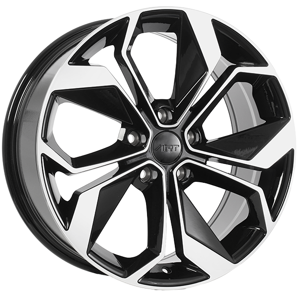 ART Replica - REPLICA 309 - 17x7.0 - 5x114.3 - 40 - 67.1 - Gloss Black - Machined Face - Image 1
