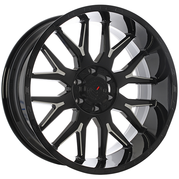 Forged Wheels - XR101 - 20x10.0 - 8x170 - -19 - 125.1 - Gloss Black - Milled Edge - Image 1