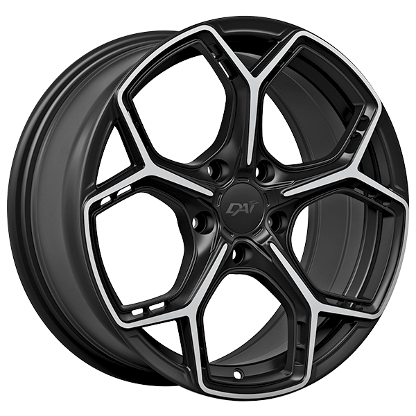 DAI Wheels - WIDOW - 15x6.5 - 4x100 - 38 - 73.1 - Gloss Black - Machined Face - Image 1