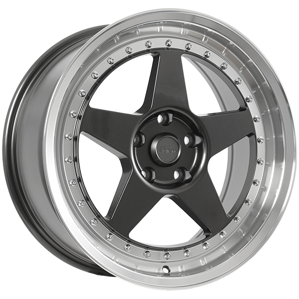 720 Form - FF15 - 18x8.5 - 5x114.3 - 35 - 73.1 - Gunmetal - Machined Lip - Image 1