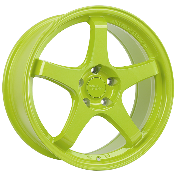 720 Form - FF6 - 17x7.5 - 5x114.3 - 35 - 73.1 - Lime Green - Image 1