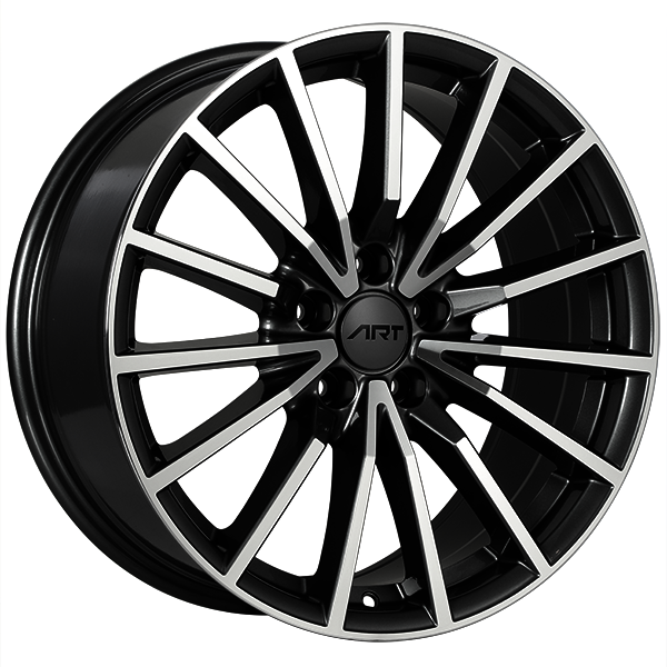 ART Replica - REPLICA 128 - 18x8.0 - 5x112 - 40 - 57.1 - Gloss Black - Machined Face - Image 1
