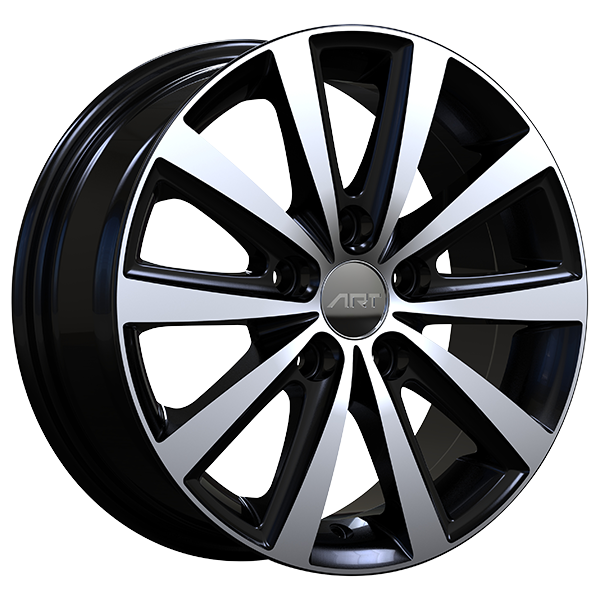ART Replica - REPLICA 335 - 15x6.0 - 5x112 - 38 - 57.1 - Gloss Black - Machined Face - Image 1