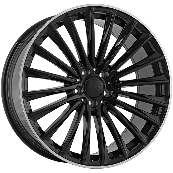 ART Replica - REPLICA 339 - 20x8.5 - 5x112 - 35 - 66.6 - Gloss Black - Machined Lip - Image 1