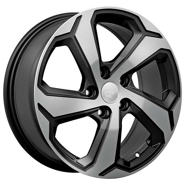 ART Replica - REPLICA 343 - 17x7.0 - 5x114.3 - 35 - 60.1 - Gloss Black - Machined Face - Image 1