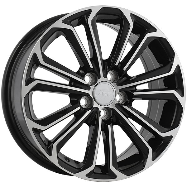 ART Replica - REPLICA 95 - 15x6.0 - 5x100 - 40 - 54.1 - Gloss Black - Machined Face - Image 1