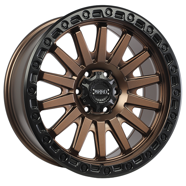 Ruffino HARD - BLAZE - 20x9.0 - 6x139.7 - 15 - 108.1 - Satin Bronze Face - Satin Black Lip - Image 1