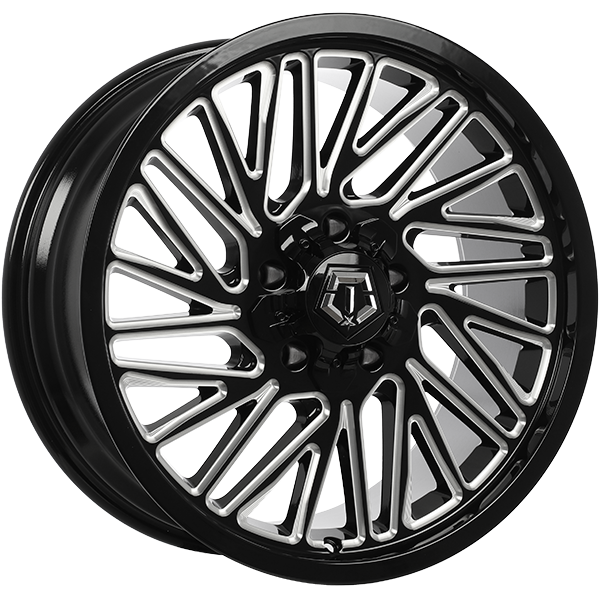TIS Wheels - 553 - 20x9.0 - 5x127/5x139.7 - 18 - 87.1 - Gloss Black - Milled Edge - Image 1