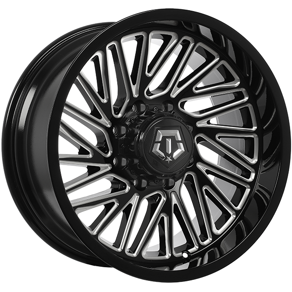 TIS Wheels - 553 - 20x10.0 - 8x170 - -12 - 125.2 - Gloss Black - Milled Edge - Image 1