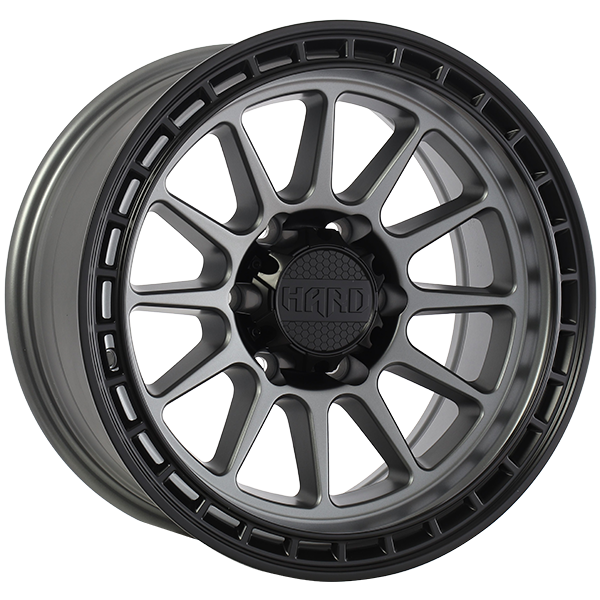 Ruffino HARD - MOJAVE - 17x8.5 - 6x139.7 - -6 - 93.1 - Satin Gray - Black Lip - Image 1