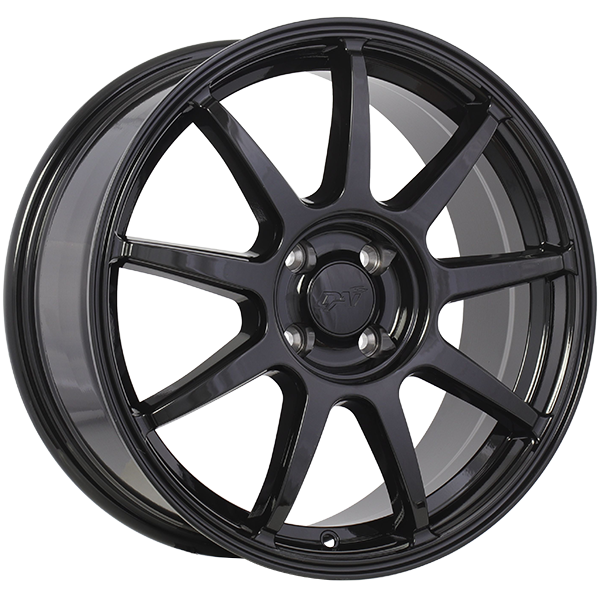 DAI Wheels - REV - 17x7.5 - 4x100 - 40 - 73.1 - Gloss Black - Image 1