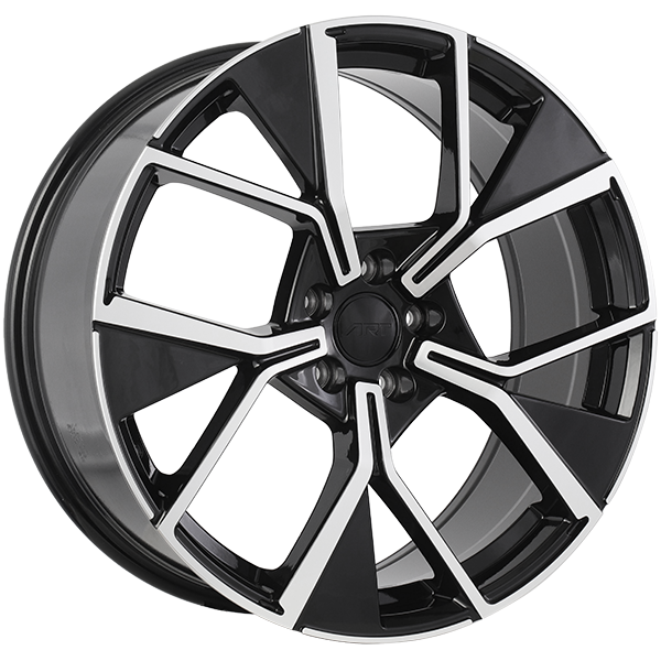 ART Replica - REPLICA 364 - 19x8.5 - 5x112 - 35 - 66.5 - Gloss Black - Machined Face - Image 1