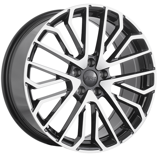 ART Replica - REPLICA 380 - 19x8.0 - 5x112 - 45 - 57.1 - Gloss Black - Machined Face - Image 1