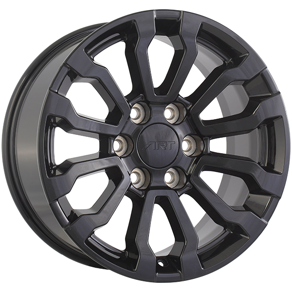ART Replica - REPLICA 386 - 18x8.5 - 6x139.7 - 26 - 77.8 - Gloss Black - Image 1