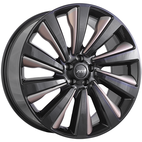 ART Replica - REPLICA 392 - 23x9.5 - 5x120 - 42 - 72.6 - Gloss Black - Caramel Inserts - Image 1