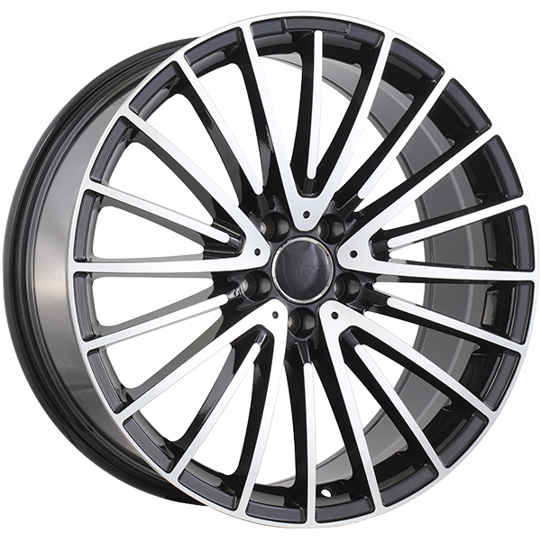 ART Replica - REPLICA 396 - 19x8.5 - 5x112 - 35 - 66.6 - Gloss Black - Machined Face - Image 1