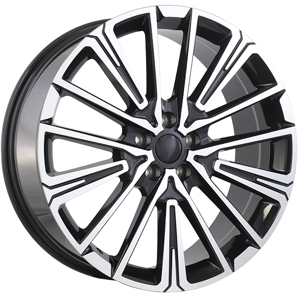 ART Replica - REPLICA 397 - 20x8.0 - 5x112 - 45 - 66.6 - Gloss Black - Machined Face - Image 1