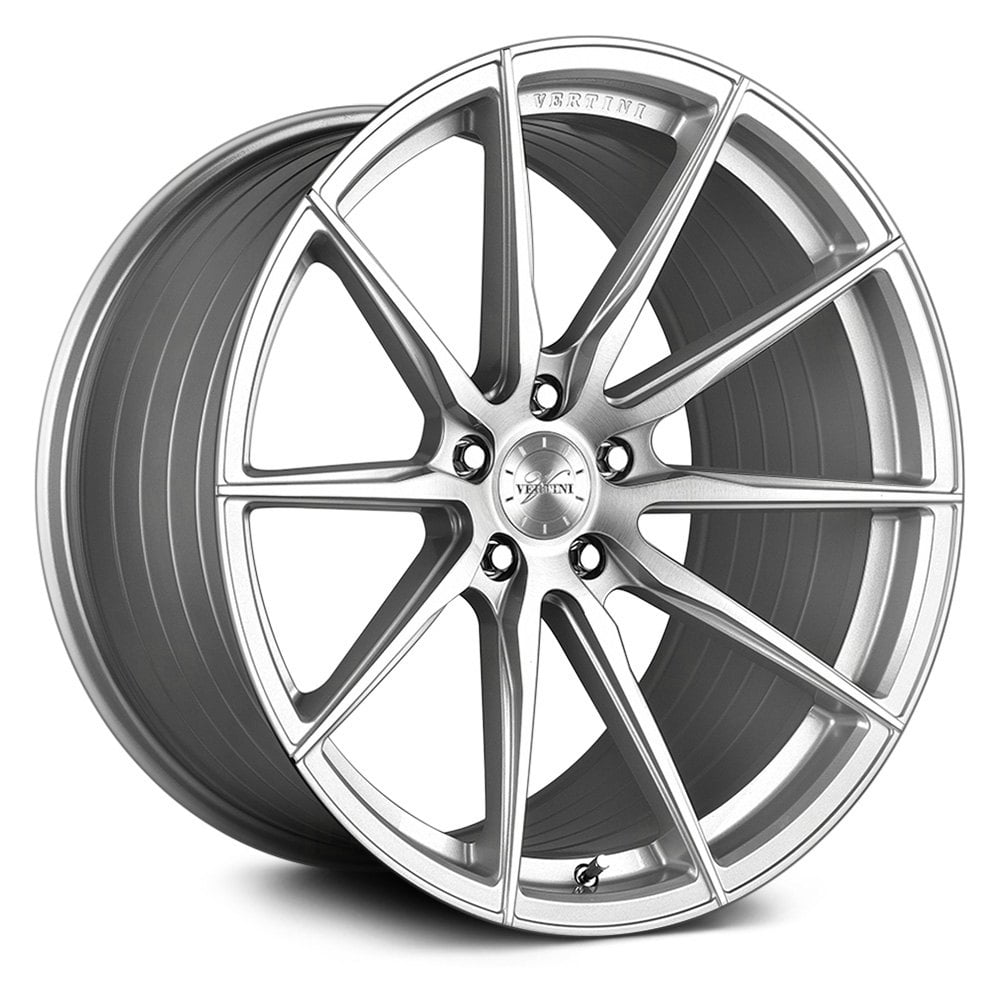 Vertini RFS1.1, Flat Concave Profile Profile, 21X9, 5x100 to 5x132, ET15 to 52, CB54.1 to 84.1, Brush Silver Machine - Image 1