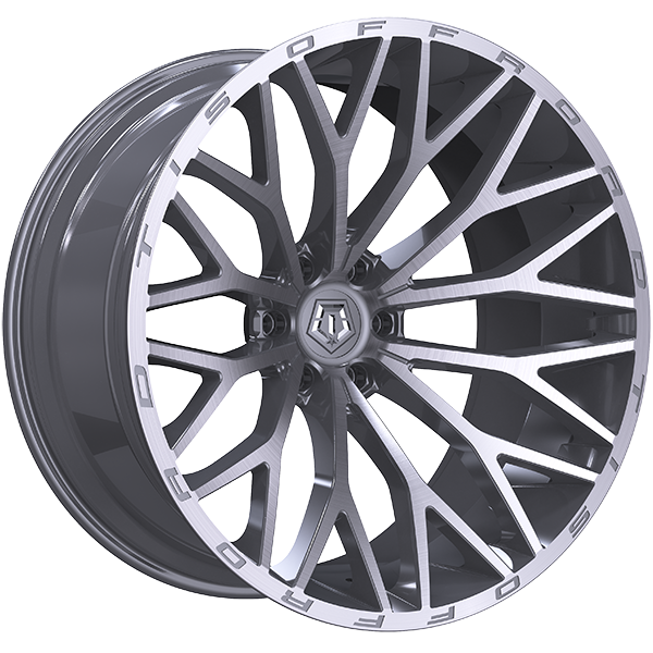 TIS Wheels - 566 - 20x10.0 - 6x135 - -24 - 87.1 - Silver - Brushed Face - Image 1