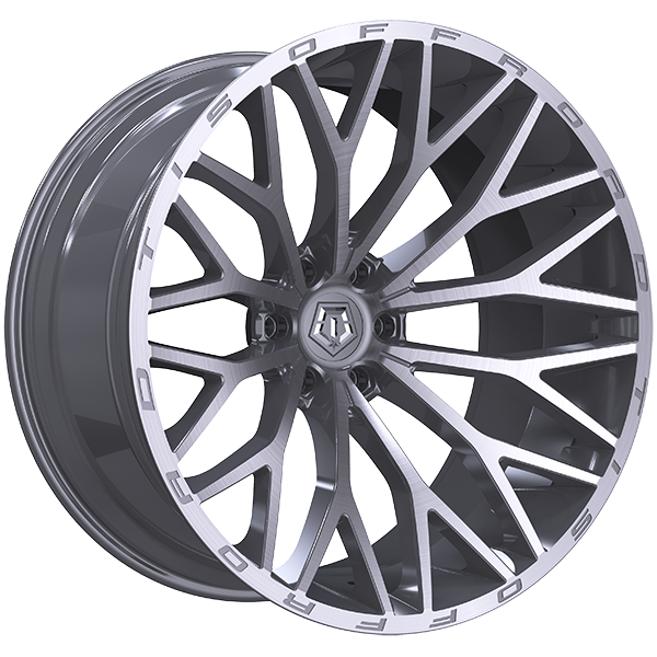 TIS Wheels - 566 - 20x10.0 - 6x139.7 - -24 - 106.2 - Silver - Brushed Face - Image 1