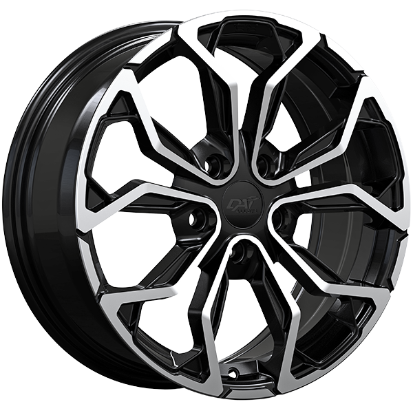 DAI Wheels - MUSE - 17x7.0 - 5x112 - 45 - 57.1 - Gloss Black - Machined Face - Image 1