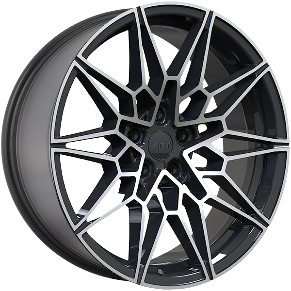 ART Replica - REPLICA 284 - 19x8.0 - 5x112 - 25 - 66.6 - Gloss Black - Machined Face - Image 1