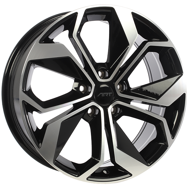 ART Replica - REPLICA 309 - 17x7.0 - 5x115 - 35 - 70.3 - Gloss Black - Machined Face - Image 1