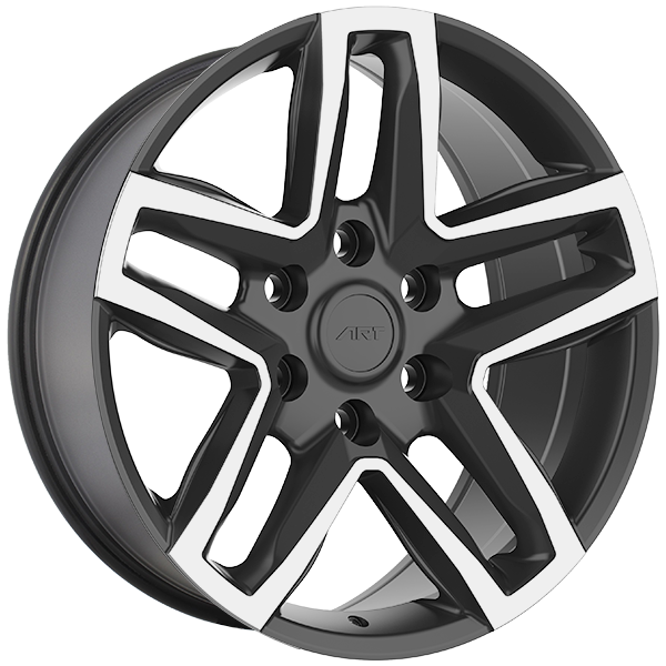 ART Replica - REPLICA 353 - 20x9.0 - 6x139.7 - 20 - 77.8 - Gloss Black - Machined Face - Image 1