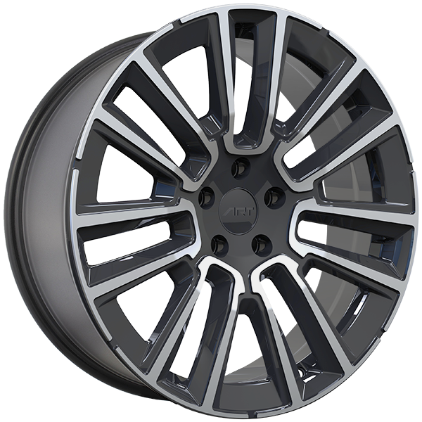 ART Replica - REPLICA 402 - 19x8.0 - 5x108 - 45 - 63.4 - Gloss Black - Machined Face - Image 1