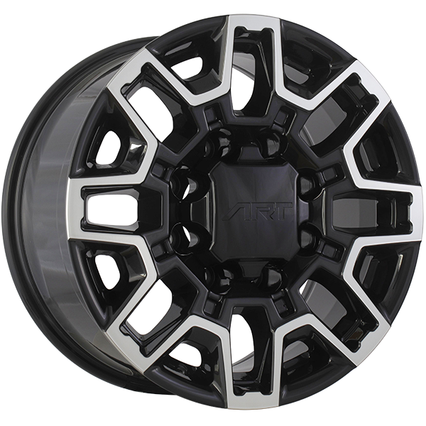 ART Replica - REPLICA 410 - 18x9.0 - 8x165.1 - 12 - 116.7 - Gloss Black - Machined Face - Image 1