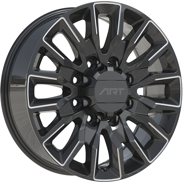 ART Replica - REPLICA 414 - 20x8.5 - 8x170 - 15 - 125.1 - Gloss Black - Milled Edge - Image 1
