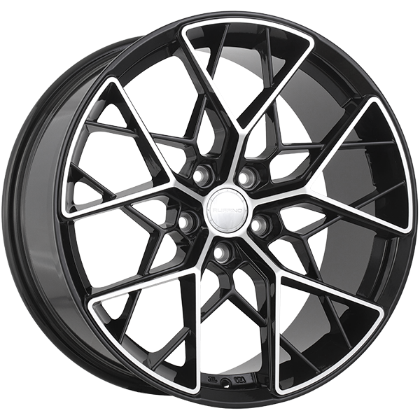 Ruffino - CORSA - 16x7.0 - 5x114.3 - 40 - 67.1 - Gloss Black - Machined Face - Image 1