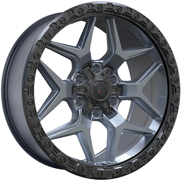 Forged Wheels - XR13 - 20x9.0 - 6x135/6x139.7 - 15 - 108.1 - Satin Gray - Black Lip - Image 1