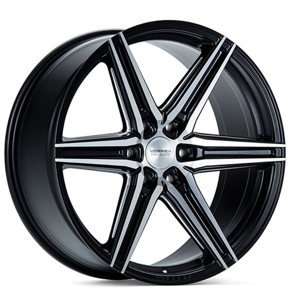 Vossen Wheel HF62 22X9.5 6x135 Deep Concave Profile ET20 CB87.1 Brushed Matte Black - Image 1