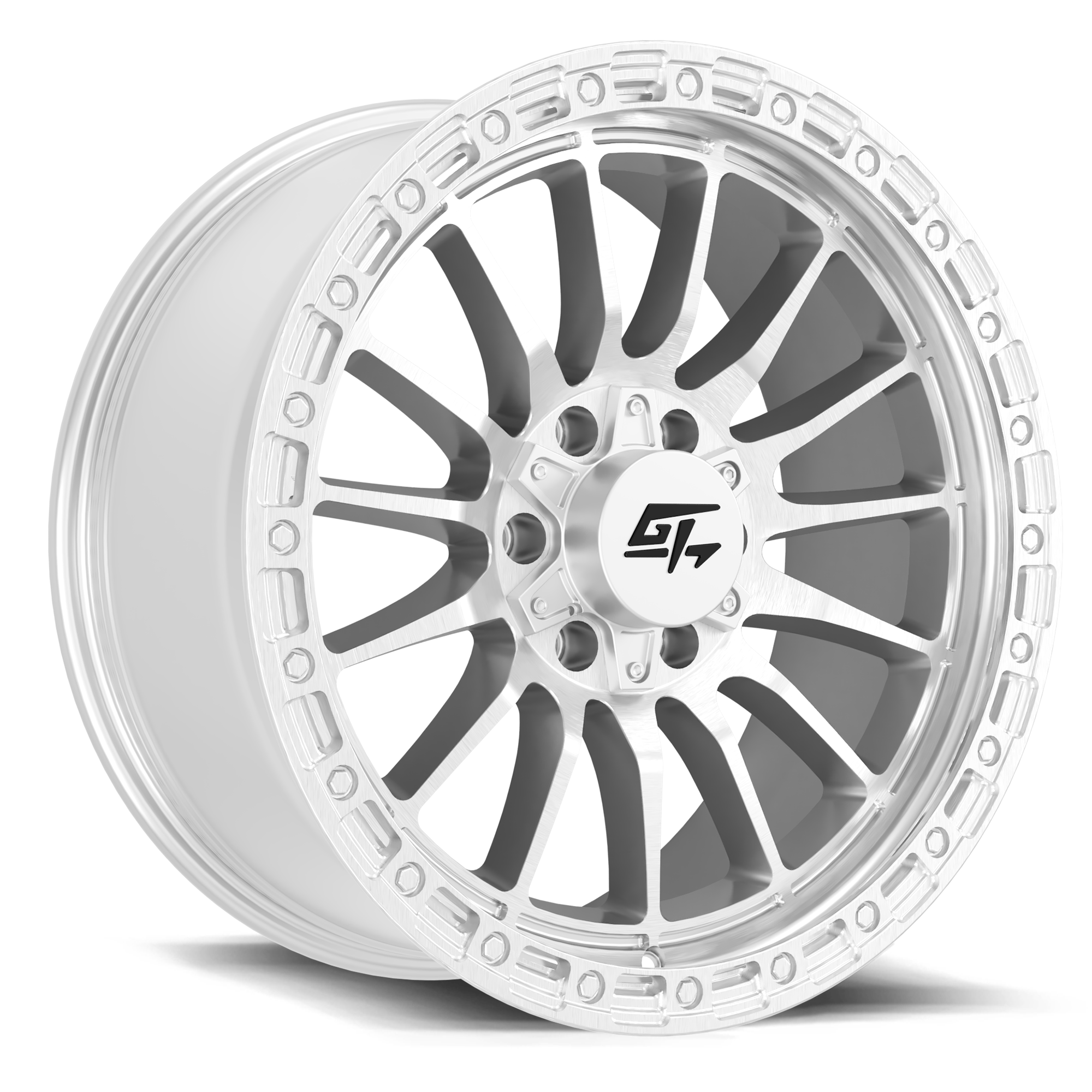 GT Offroad Renegade, 18x9, 5x127/5x139.7, ET-12, CB78.1, Hyper Silver Machined Face