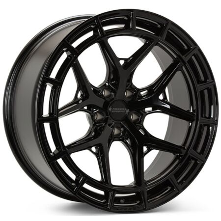 Vossen Wheel HFX1 24X10 6x139.7 Deep Concave Profile ET3 CB106.1 Gloss Black - Image 1
