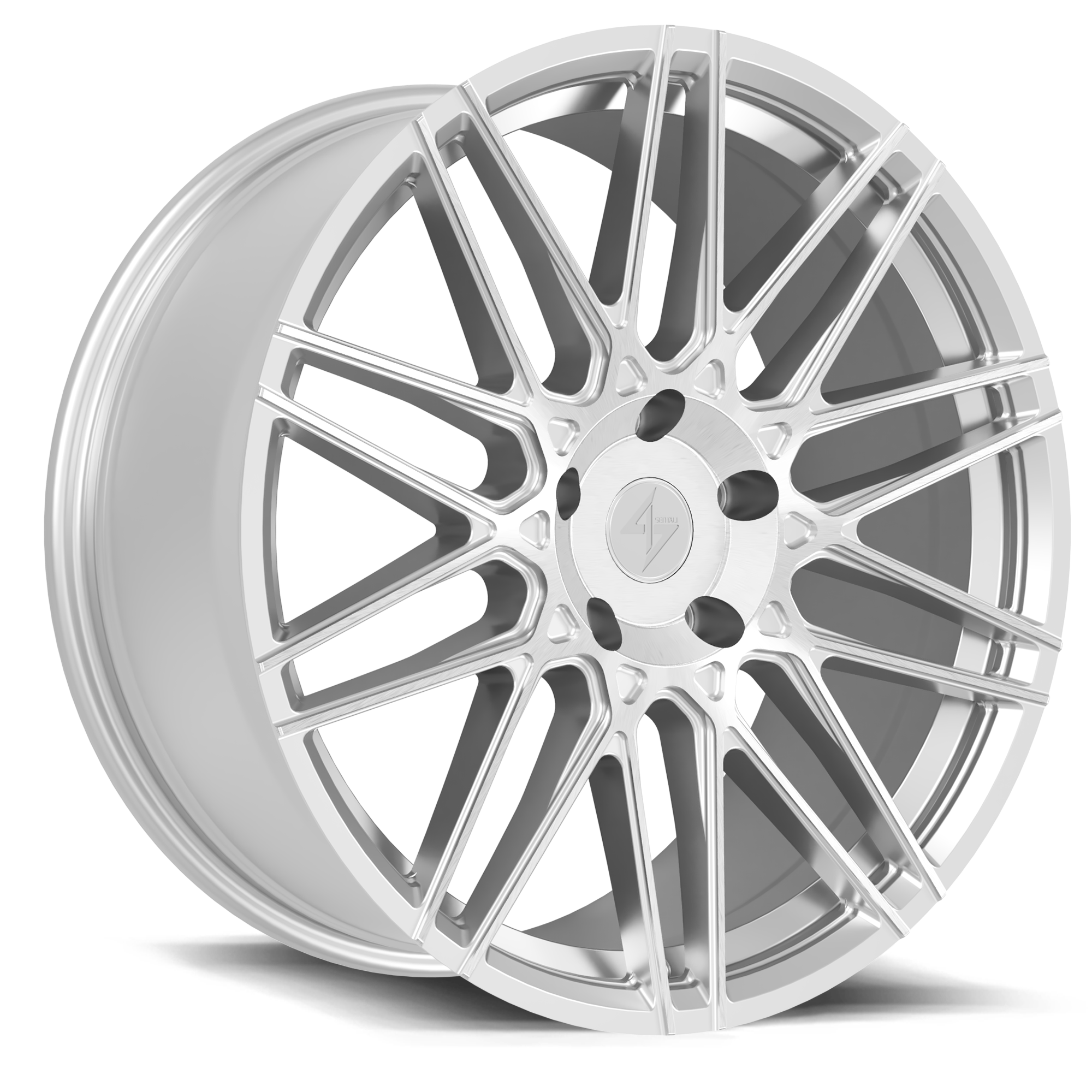 Sentali Street Drift, 19x8.5, 5x112, ET35, CB66.6, Hyper Silver Diamond Cut